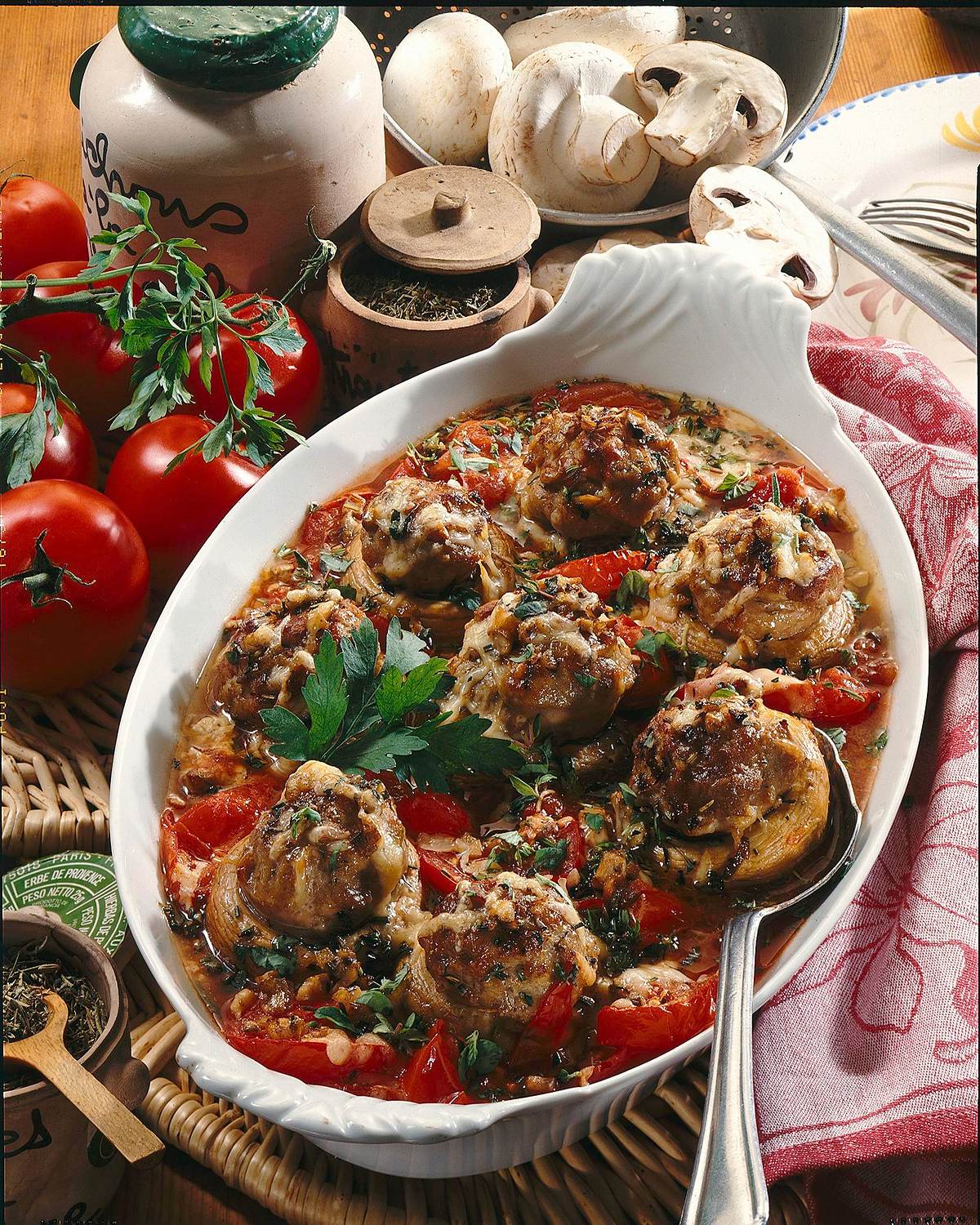 Gefüllte Champignons Rezept