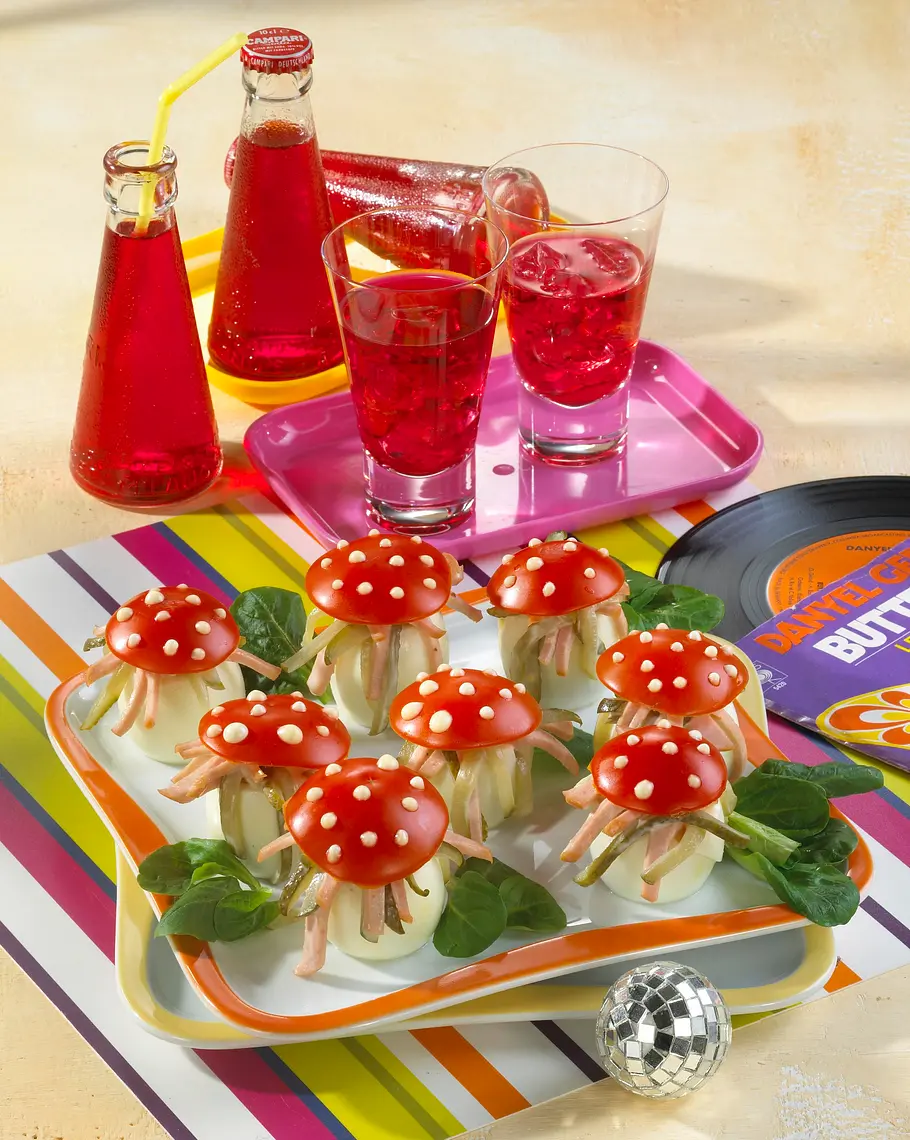 Gefüllte Eier mit Fleischsalat Rezept Gefüllte Eier mit Fleischsalat Rezept