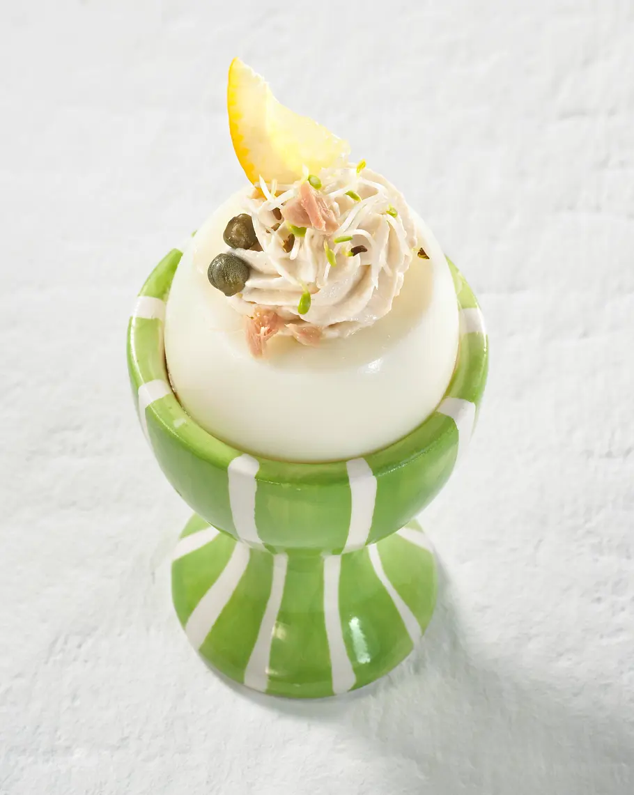 Gefüllte Eier mit Thunfischcreme Rezept Gefüllte Eier mit Thunfischcreme Rezept