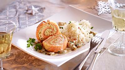 Gefüllte Forellenfilets mit Reis Rezept - Foto: House of Food / Bauer Food Experts KG