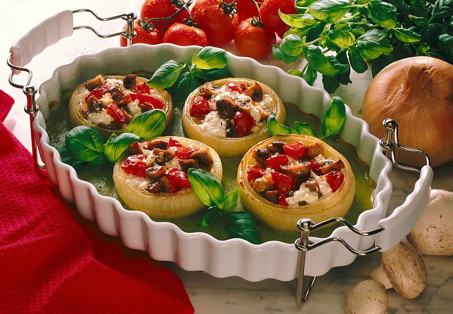 Gefüllte Gemüsezwiebel Rezept Gefüllte Gemüsezwiebel Rezept