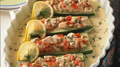 Gefüllte Gurke in Zitronen-Sahne-Soße Rezept - Foto: LECKER @ Bauer Media Group