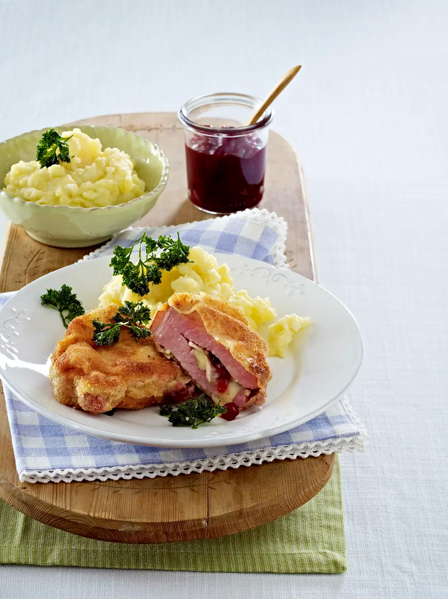 Gefüllte Kasseler-Schnitzel Rezept