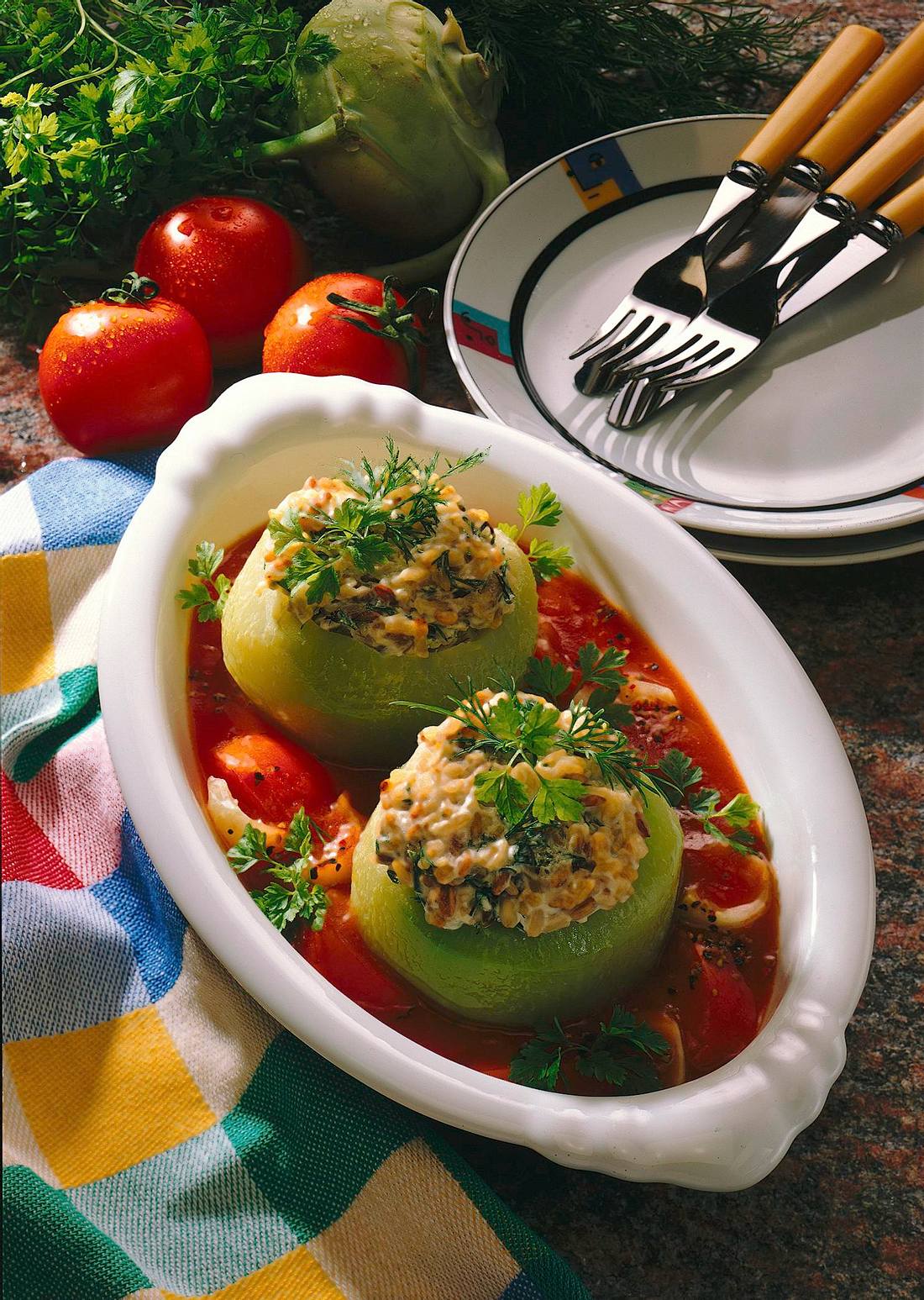 Gefüllte Kohlrabi Rezept Gefüllte Kohlrabi Rezept