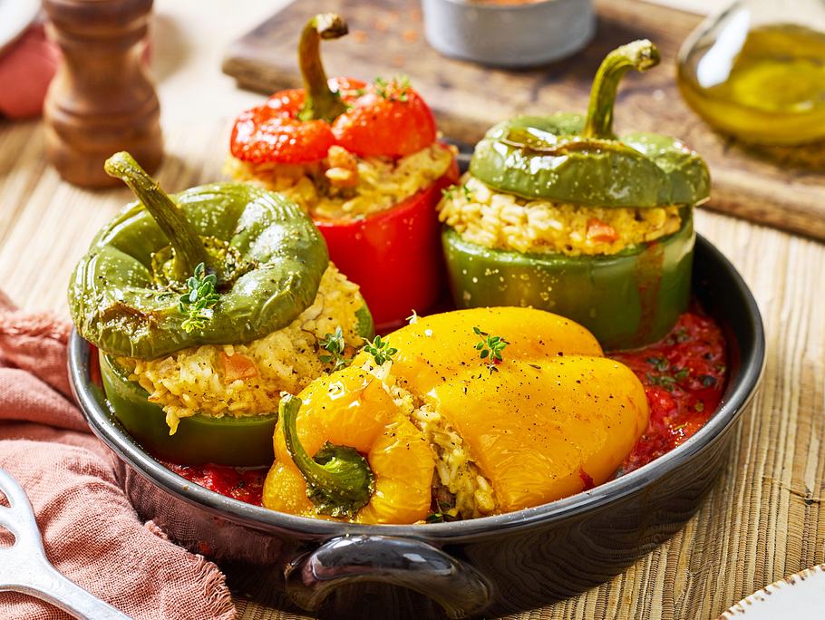 Gefüllte Paprika vegan