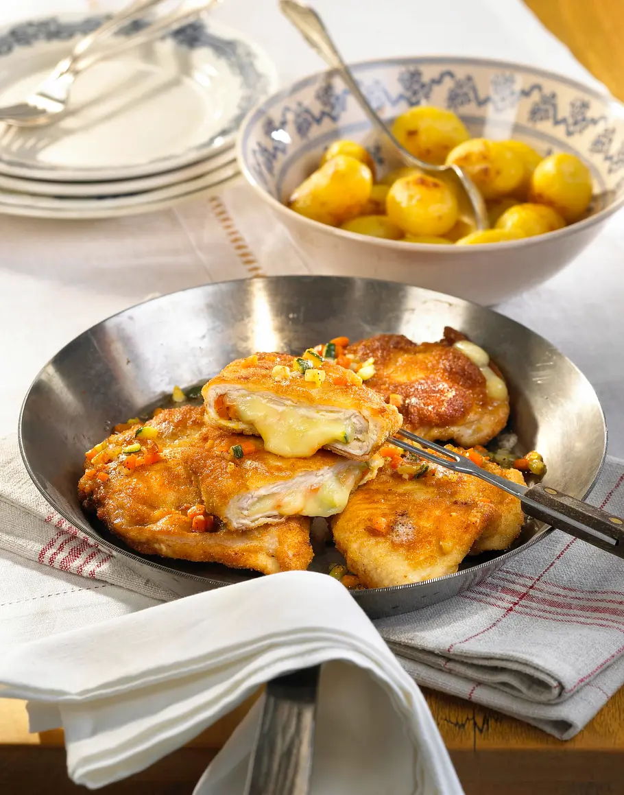 Gefüllte Putenschnitzel Rezept Gefüllte Putenschnitzel Rezept