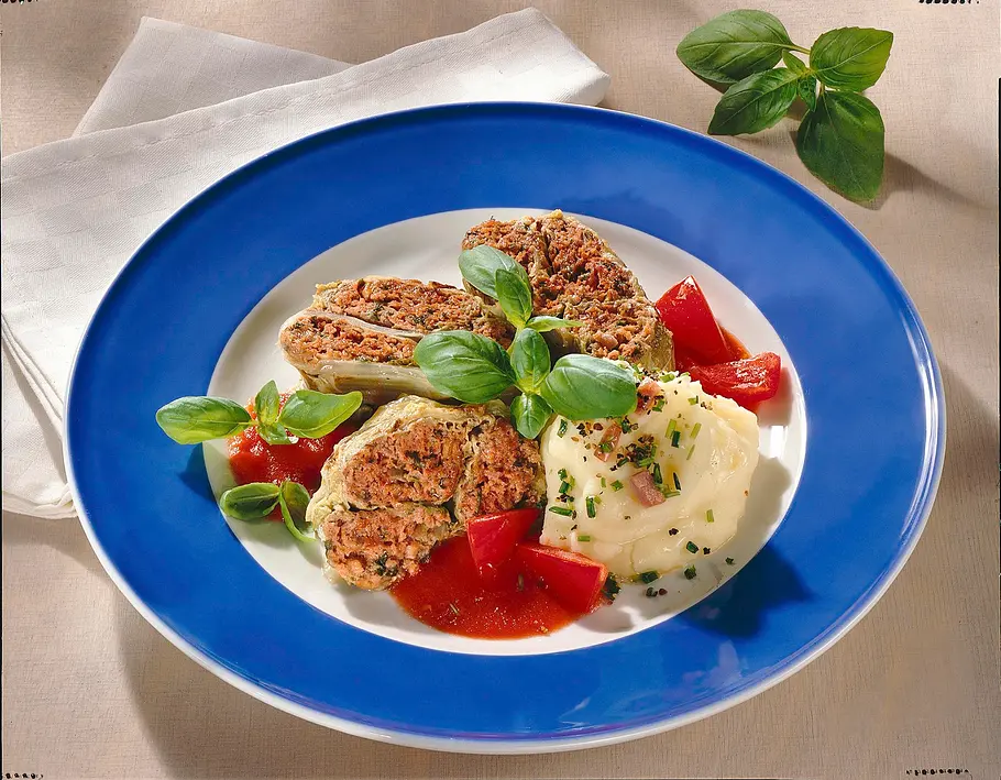 Gefüllter Chinakohl Rezept Gefüllter Chinakohl Rezept