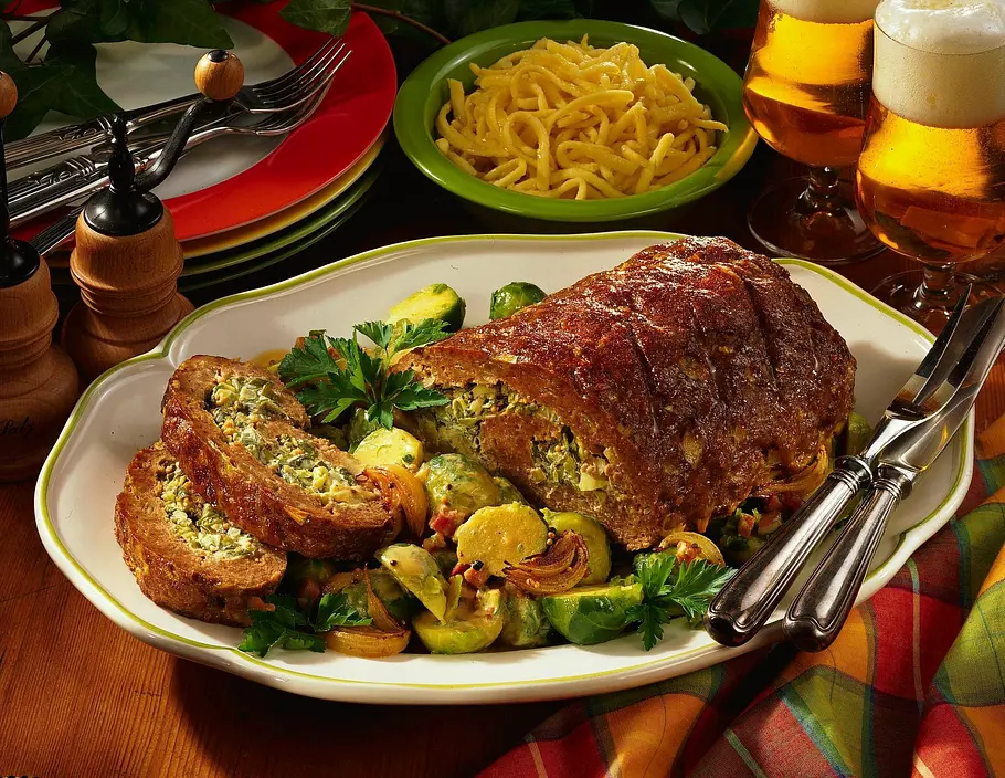 Gefüllter Hackbraten Rezept Gefüllter Hackbraten Rezept