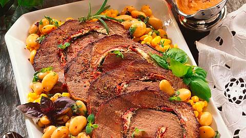 Gefüllter Rinderrollbraten Rezept - Foto: Horn