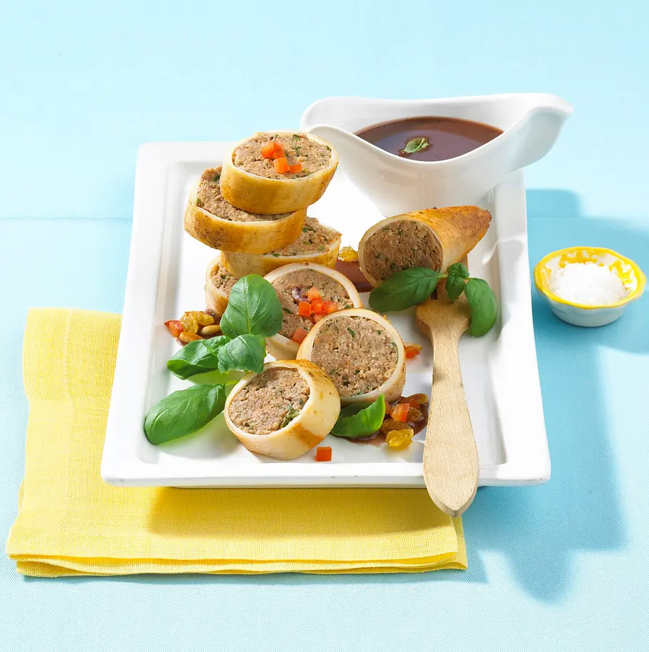 Gefüllter Tintenfisch Rezept Gefüllter Tintenfisch Rezept
