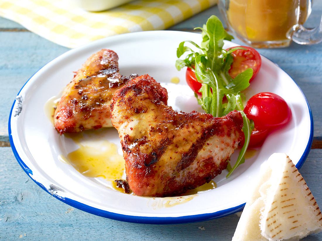 Gegrillte Chicken Wings in Tandoori-Marinade Rezept