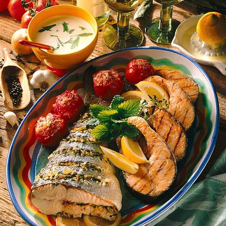 Gegrillter Lachs auf zweierlei Art Rezept Gegrillter Lachs auf zweierlei Art Rezept
