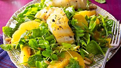 Gegrillter Seeteufel mit Orange und Minze Rezept - Foto: House of Food / Bauer Food Experts KG