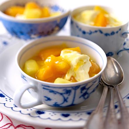 Gelbe Grütze mit Ingwer Rezept
