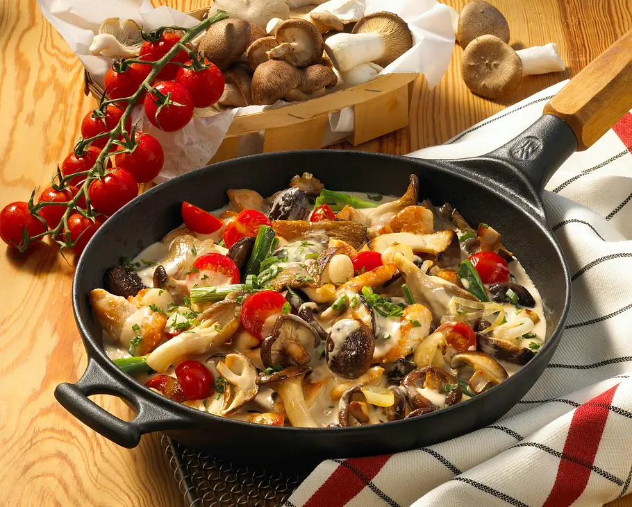 Gemischte Pilzpfanne Rezept Gemischte Pilzpfanne Rezept