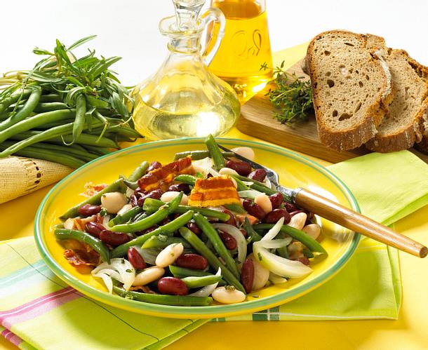Gemischter Bohnensalat Rezept Gemischter Bohnensalat Rezept