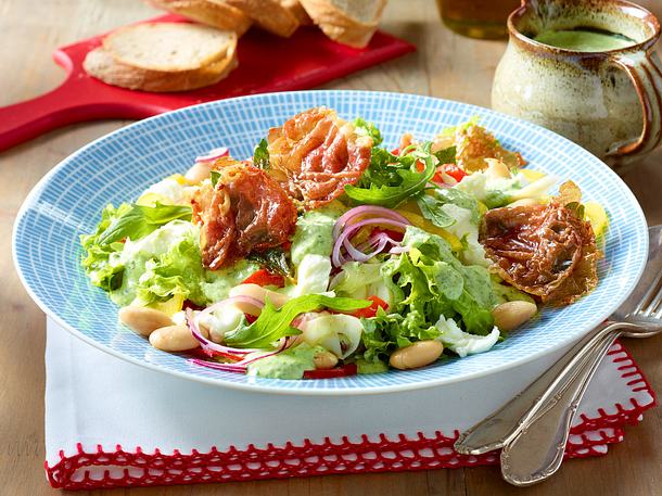 Gemischter Salat mit Rucoladressing Rezept Gemischter Salat mit Rucoladressing Rezept