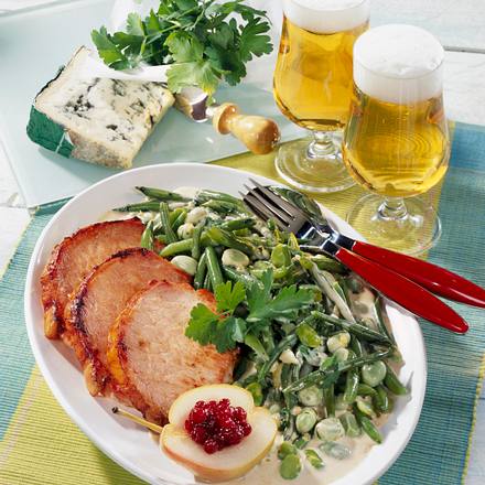 Gemischtes Bohnengemüse mit Kasseler Rezept