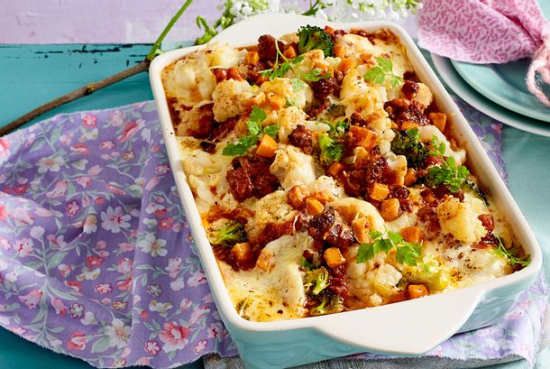 Gemüse-Auflauf a la Bolognese Rezept Gemüse-Auflauf a la Bolognese Rezept