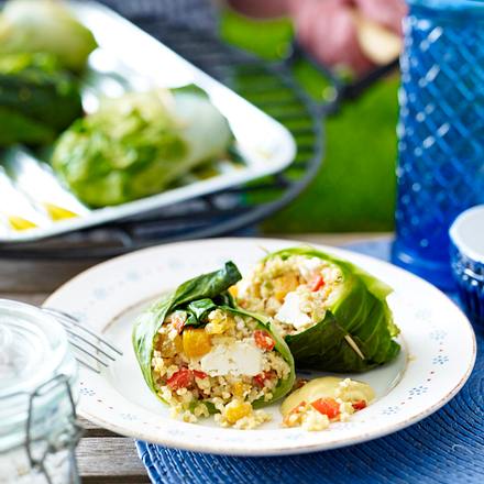 Gemüse-Bulgur-Päckchen mit Feta Rezept