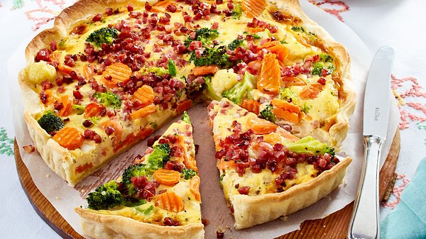 Schnelles Gericht für Kinder: Gemüse-Quiche - Foto: House of Food / Bauer Food Experts KG