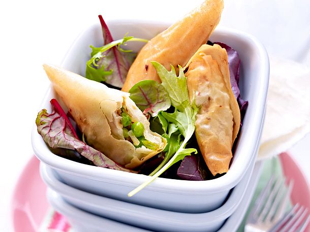 Gemüse-Sardinen-Samosas Rezept Gemüse-Sardinen-Samosas Rezept