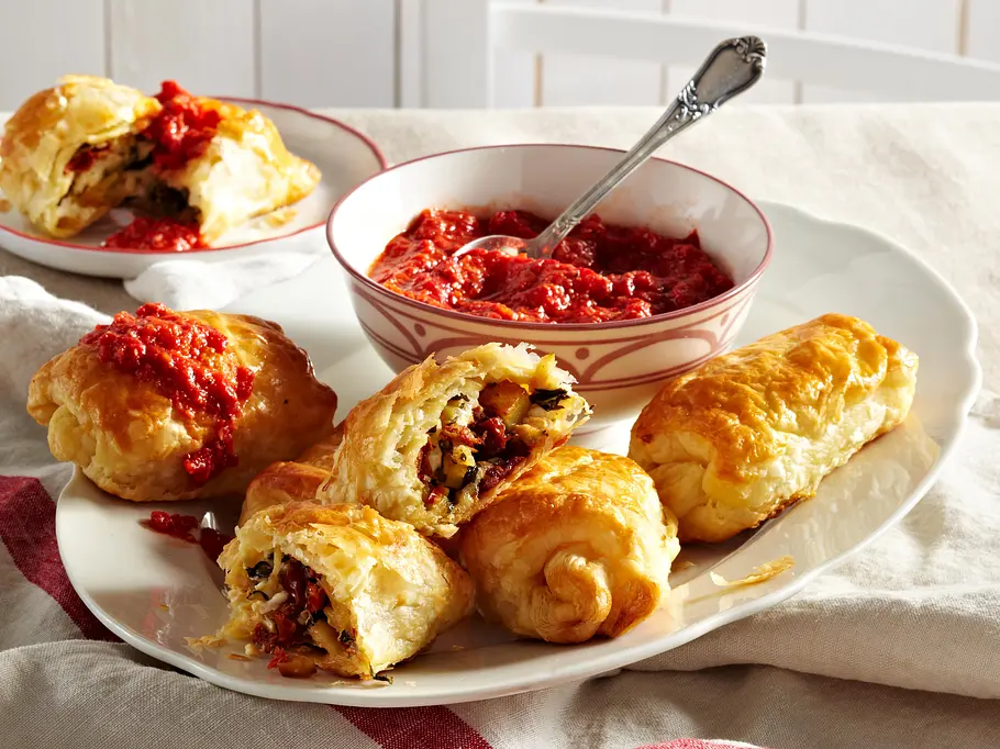 Mini-Mahlzeiten: Mini-Gemüse-Kartoffel-Strudel