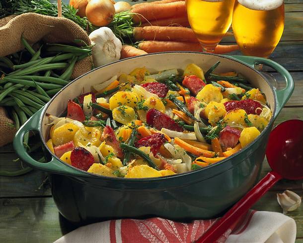 Gemüse-Topf mit Kasseler Rezept Gemüse-Topf mit Kasseler Rezept