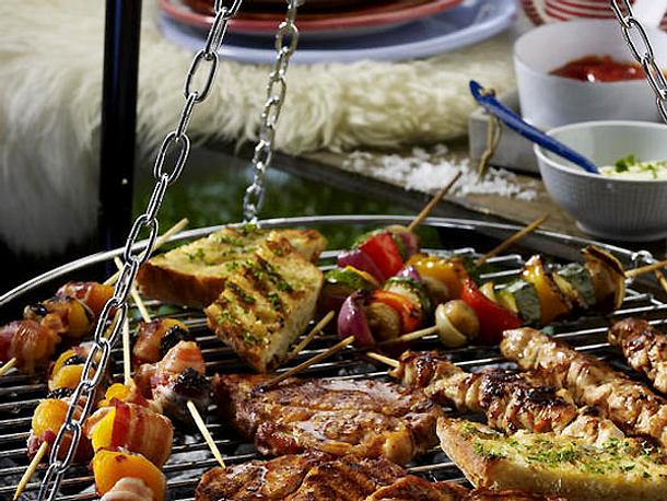 Gemüse & Obst vom Spieß Rezept Gemüse & Obst vom Spieß Rezept