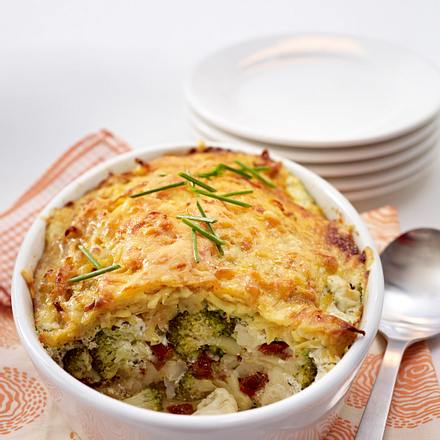 Gemüseauflauf mit Röstihaube Rezept Gemüseauflauf mit Röstihaube Rezept