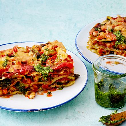 Gemüselasagne à la Minestrone Rezept Gemüselasagne à la Minestrone Rezept