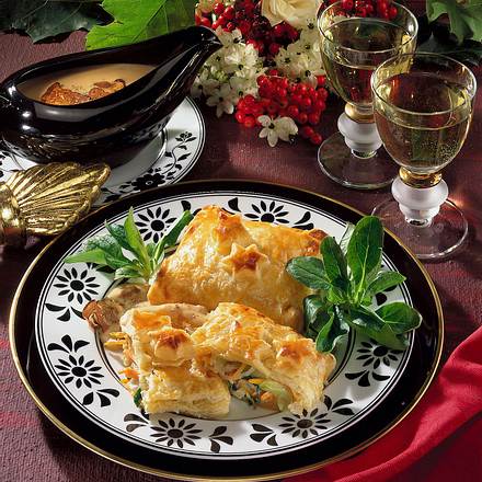 Gemüsepasteten mit Steinpilzsoße Rezept Gemüsepasteten mit Steinpilzsoße Rezept