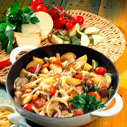 Gemüsepfanne mt Rumpsteakstreifen Rezept Gemüsepfanne mt Rumpsteakstreifen Rezept