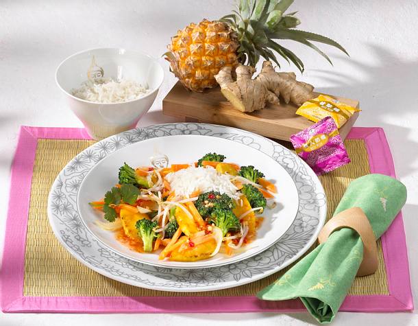 Gemüsepfanne süß-sauer Rezept Gemüsepfanne süß-sauer Rezept