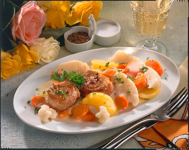 Gemüseplatte mit Filet Rezept Gemüseplatte mit Filet Rezept