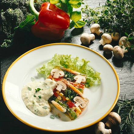 Gemüsesülze mit provenzalischer Kräutermayonnaise Rezept