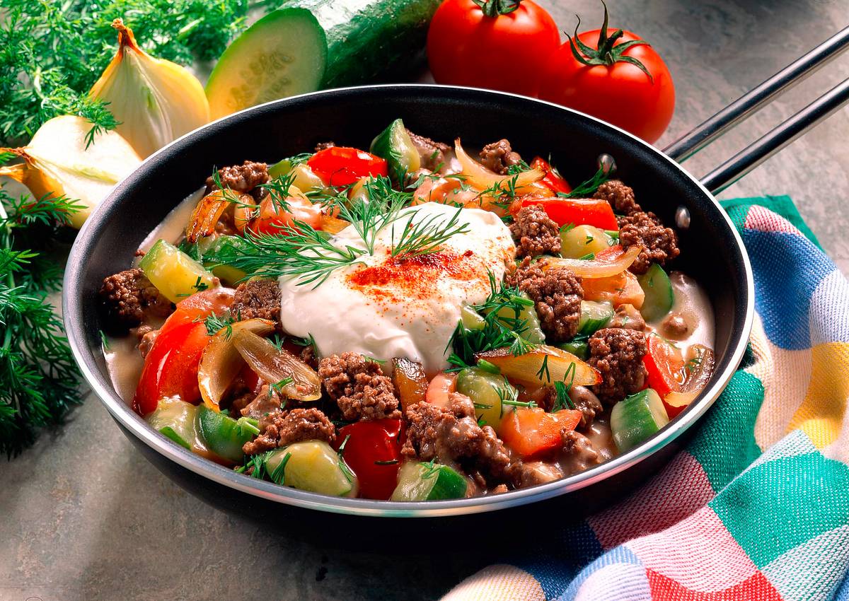 Gemüse-Hack-Pfanne Rezept