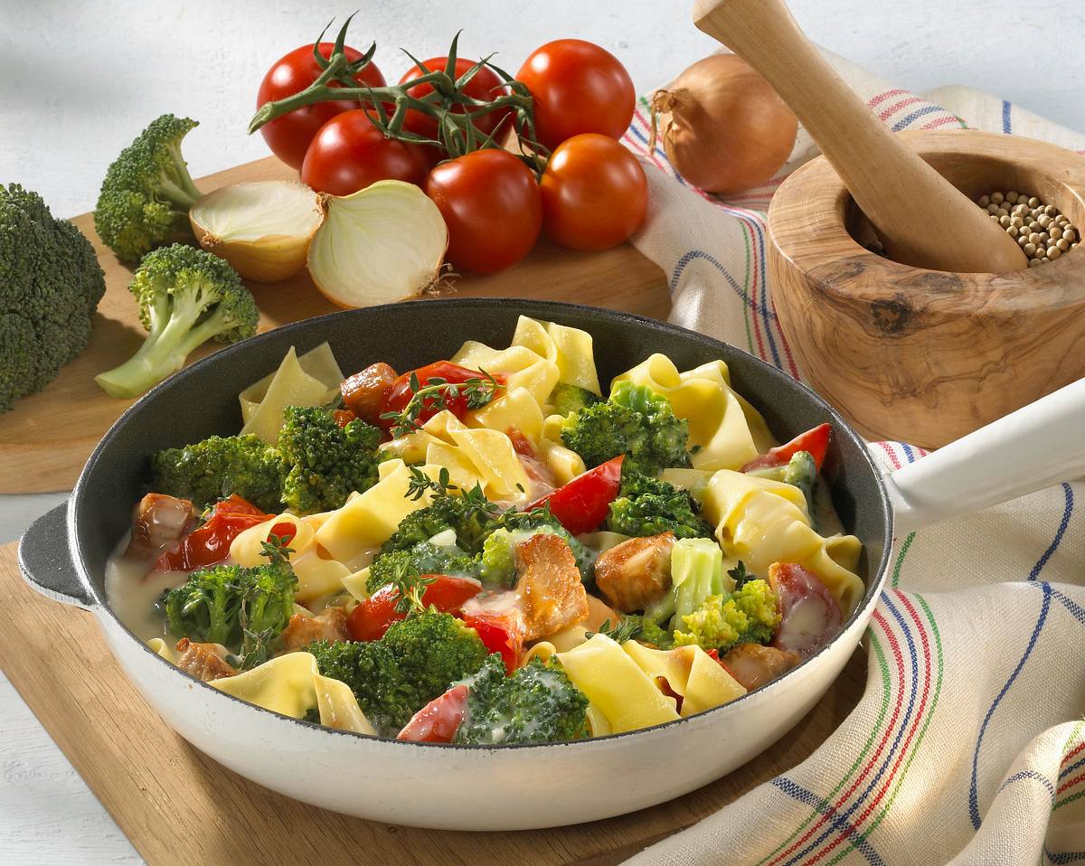 Gemüse-Nudel-Pfanne Rezept