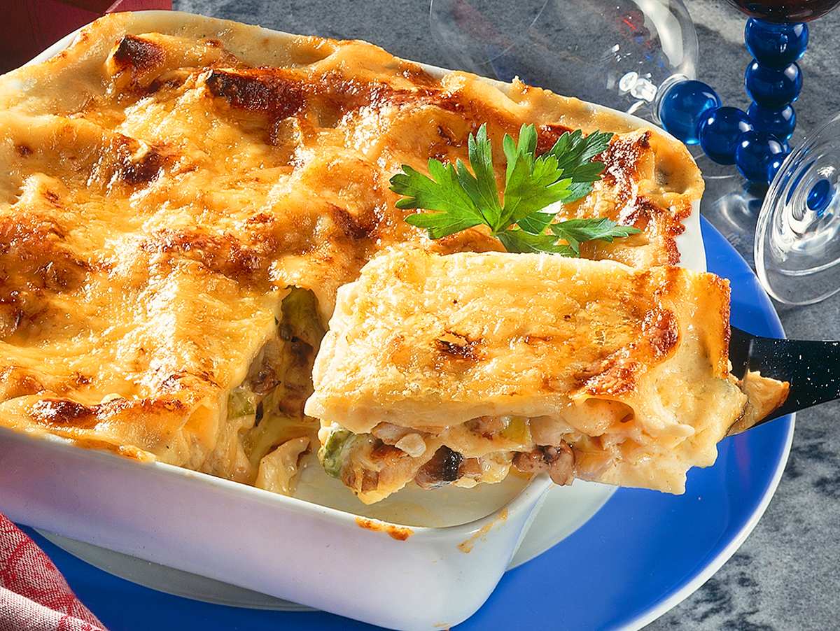 Gemüse-Pilz-Lasagne Rezept