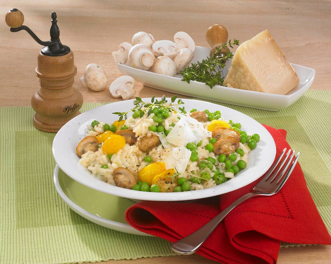 Gemüse-Risotto mit Parmesan Rezept | LECKER