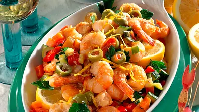 Gemüse und Garnelen aus dem Ofen Rezept - Foto: LECKER @ Bauer Media Group