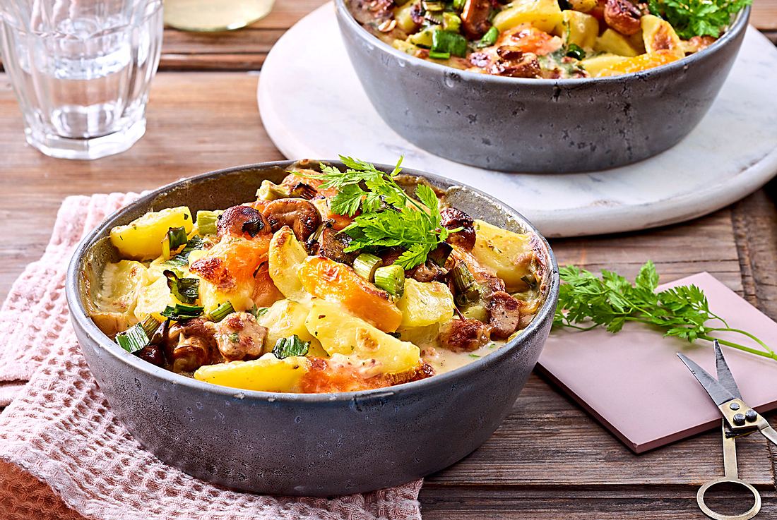 Gemüseauflauf fürs Monatsende Rezept Gemüseauflauf fürs Monatsende Rezept