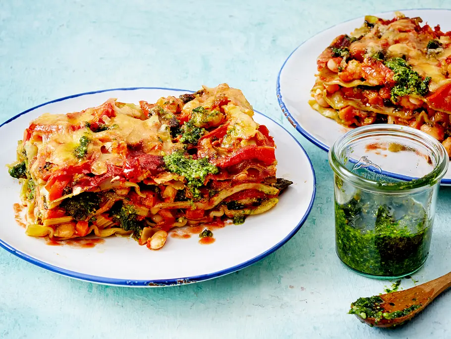 Gemüselasagne à la Minestrone Rezept Gemüselasagne à la Minestrone Rezept