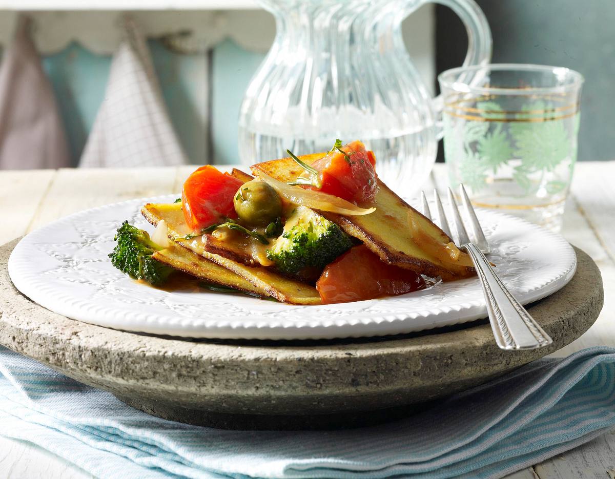 Gemüsepolenta (Frascatula di polenta di grano e verdure) Rezept