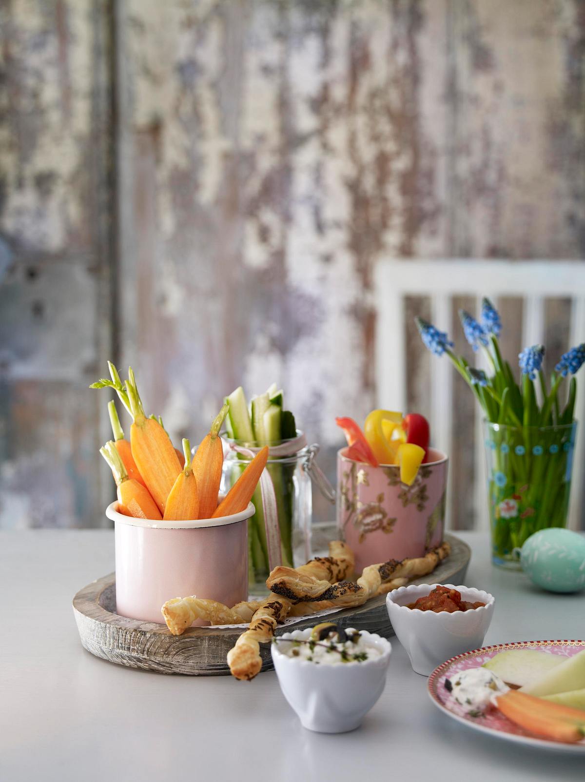 Gemüsesticks mit zweierlei Dips Rezept