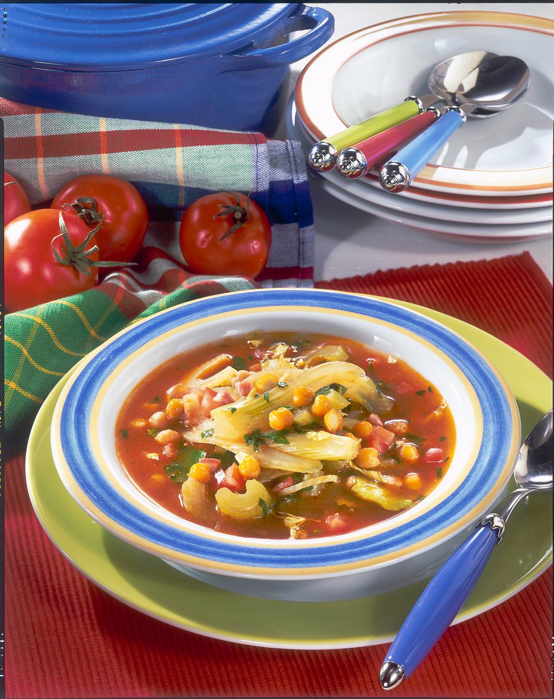 Gemüsesuppe mit Kichererbsen ( Diabetiker) Rezept | LECKER