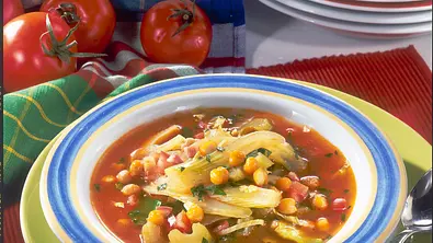 Gemüsesuppe mit Kichererbsen ( Diabetiker) Rezept - Foto: LECKER @ Bauer Media Group