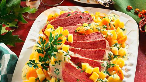 Gepökelte Rinderbrust mit Steckrübengemüse Rezept - Foto: Horn