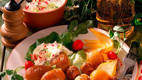 Geräuchertes Gemüse mit Quark-Dip Rezept - Foto: Neckermann