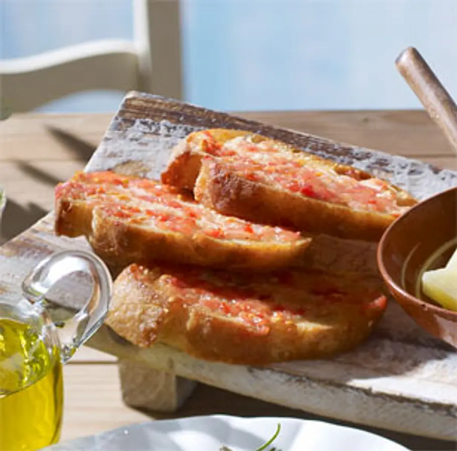 Geröstetes Tomatenbrot Rezept Geröstetes Tomatenbrot Rezept